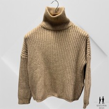 Zadig  Voltaire Womens Wool Blend Turtleneck Pullover Sweater Top Chunky Knit S