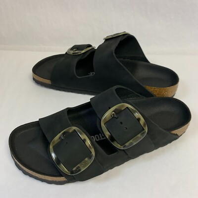 【新品未使用】BIRKENSTOCK Arizona BigBuckle 37 Arizona Big Buckle Nubuck Leather in Color Sandcastle