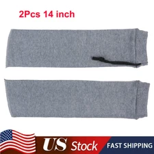 2Pcs 14'' Pistol Gun Socks Silicone Treated Handgun Storage Gun Sleeves Gray USA