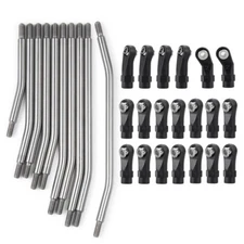 Steering Rod Link Linkage Set 313mm For 1:10 SCX10 II 90046 RC Crawler Car