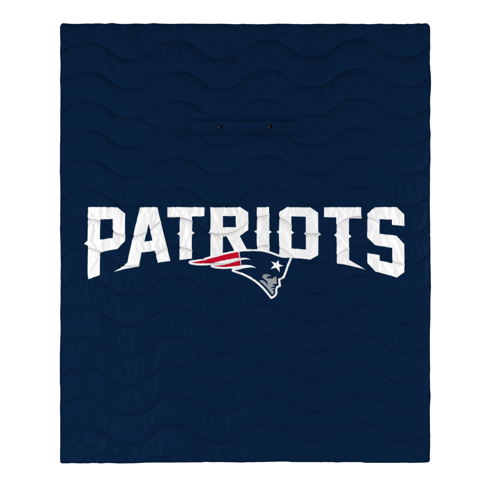 Эксклюзивное одеяло с большим логотипом FOCO NFL New England Patriots, пригодное для ношения на открытом воздухе