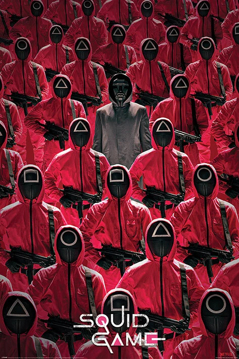 SQUID GAME POSTER WÄCHTER AUFPASSER
