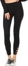 Mantra Vie Strappy Hour Legging - High Performance Womens Workout/Yoga Pants