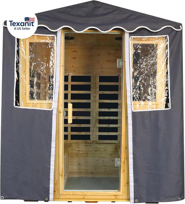 Outdoor 4 Person Sauna Cover, 68.1*52.4*82.7Inch Waterproof Windproof Sauna Prot