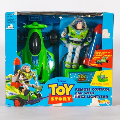 NEU UND VERPACKT Mattel Hot Wheels 1996 Toy Story ferngesteuertes Auto mit Buzz Lightyear