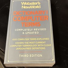 Webster's New World Dictionary of Computer Terms 3rd Edition English Reference