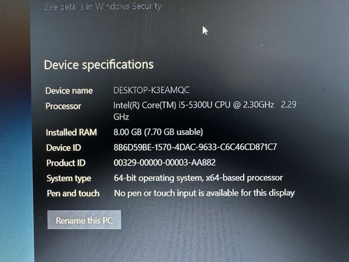 Lenovo ThinkPad T550 15.6” Core i5-5300U 2.3GHz 8GB RAM 256GB SSD Win10 - Afbeelding 10 van 12