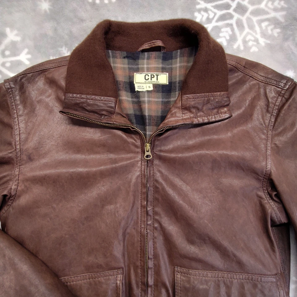 Vintage CPT Cockpit USA Bomber Jacket Military Pilot Air Force Soft Clean Small - Image 2 of 4