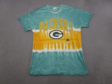 VTG Riddell Green Bay Packers Tie-Dye T-Shirt Short Sleeve 1998 Adult L READ