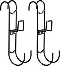 2Pcs Pool Fence Hooks, Heavy Duty Pool Pole Hangers with Detachable Poolside Dou