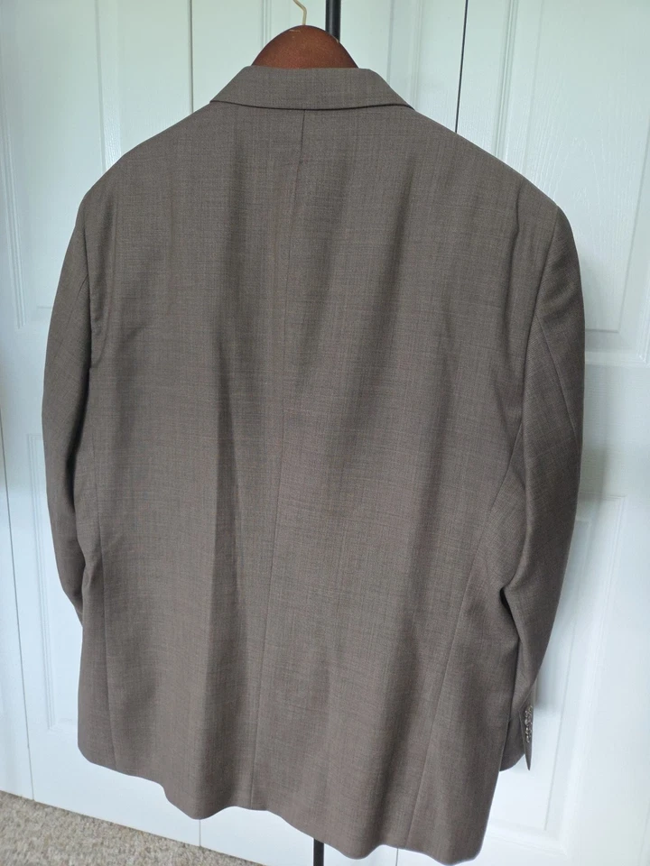 Access By Claiborne Hombre Marrón Lana 2 Piezas Traje 48R Pantalón 38x32 Foto 2 de 4