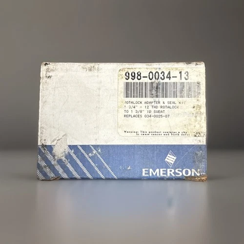 Emerson 998003413 Rotalock Adaptor & Seal Kit