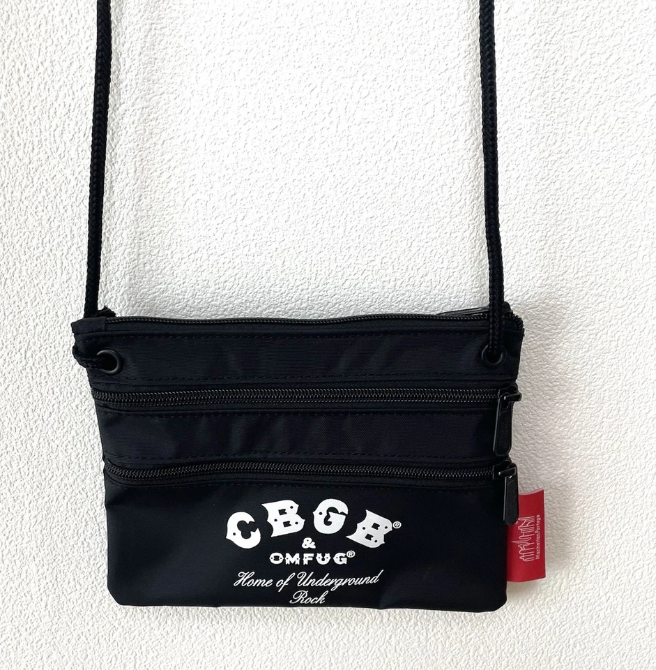 Manhattan Portage Bag Satchel CBGB OMFUG Travel Wallet Passport Zip Beams Japan - Image 3 of 4