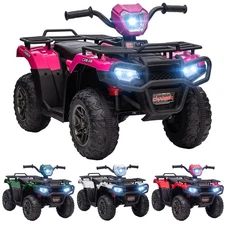 Aosom 12V Kids ATV w/ Forward Backward Function Music, Headlights