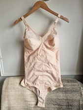 Fantasie Tweave Panti Corselette 38D Vintage Cream body nude Shapewear bra