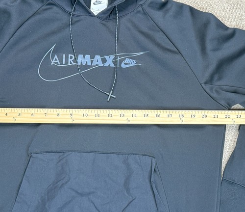Nike Air Max Schwarz Langarm Hoodie Ärmel Pullover Größe M - Bild 8 von 9