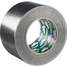Heavy Duty Cloth Duct Tape Adhesive Waterproof 72mm x 50m - Black 0.22 per metre