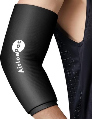 Elbow Ice Pack Wrap, Tennis Golfers Sleeve For Arm and standard-black, black 