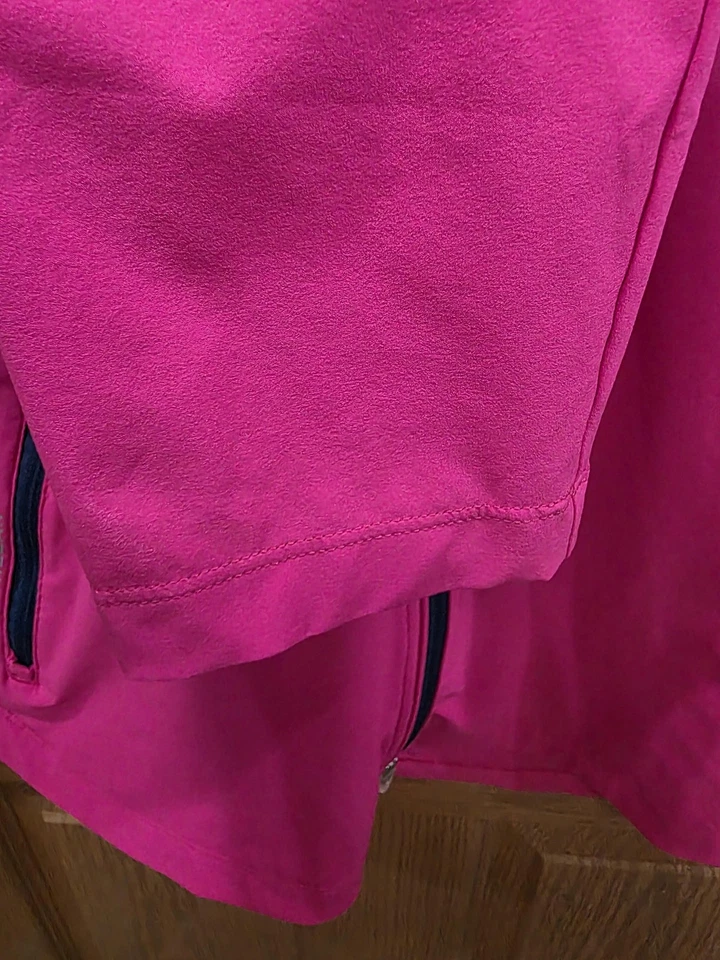 Женская куртка Peter Millar большая розовая на молнии легкая с логотипом Golf Performance - Изображение 4 из 4