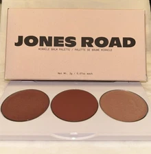 JONES ROAD MIRACLE BALM Palette Trio Chic 3 Color Dusty Rose Happy Hour Chic NIB