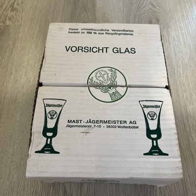 12 Jägermeister Gläser, Stielgläser, 4 cl, Bar, Gastro, Bar, 12 Stück, J2, Neu!