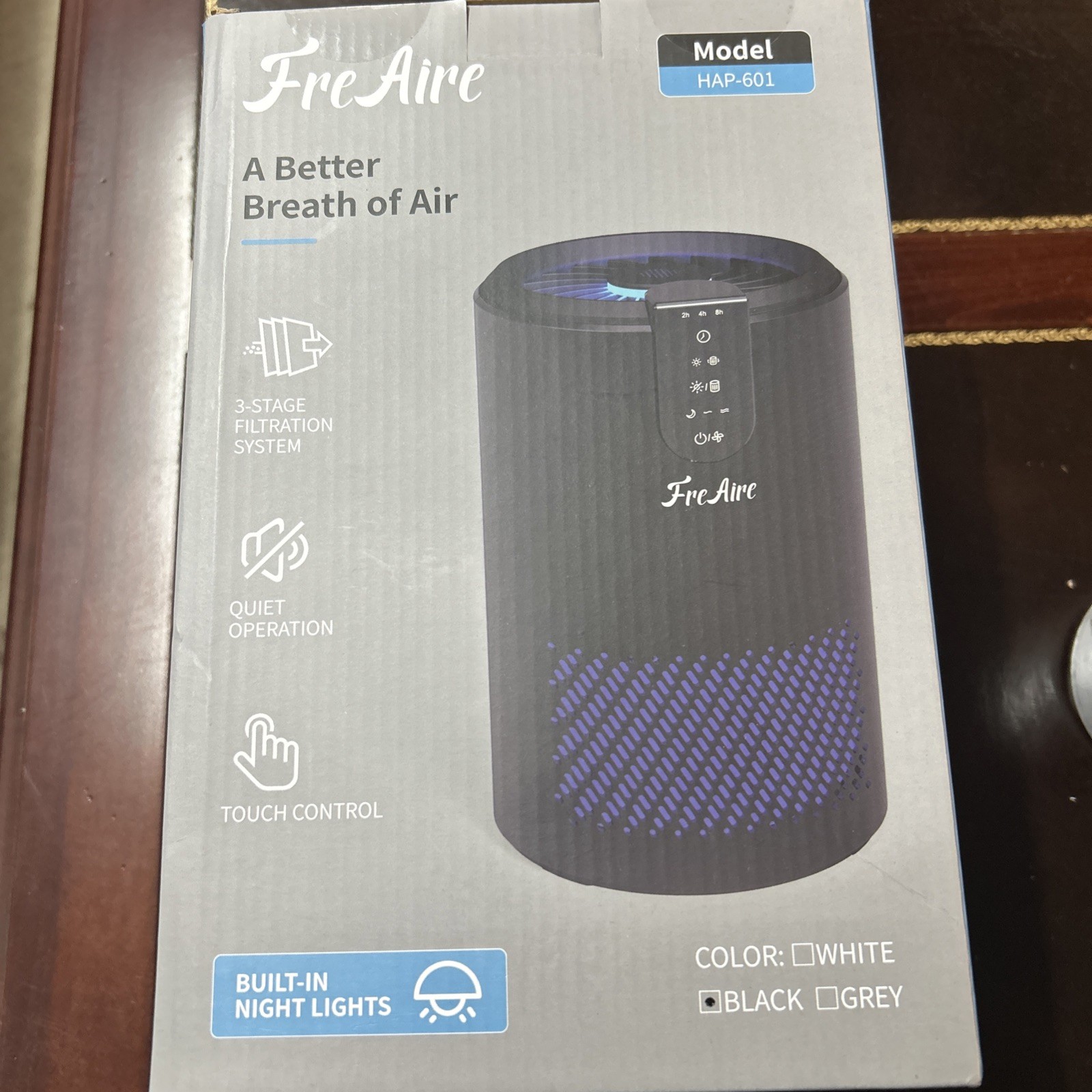 Air Purifier HEPA Home Filter Room True for Large Cleaner with Allergies Odor A3