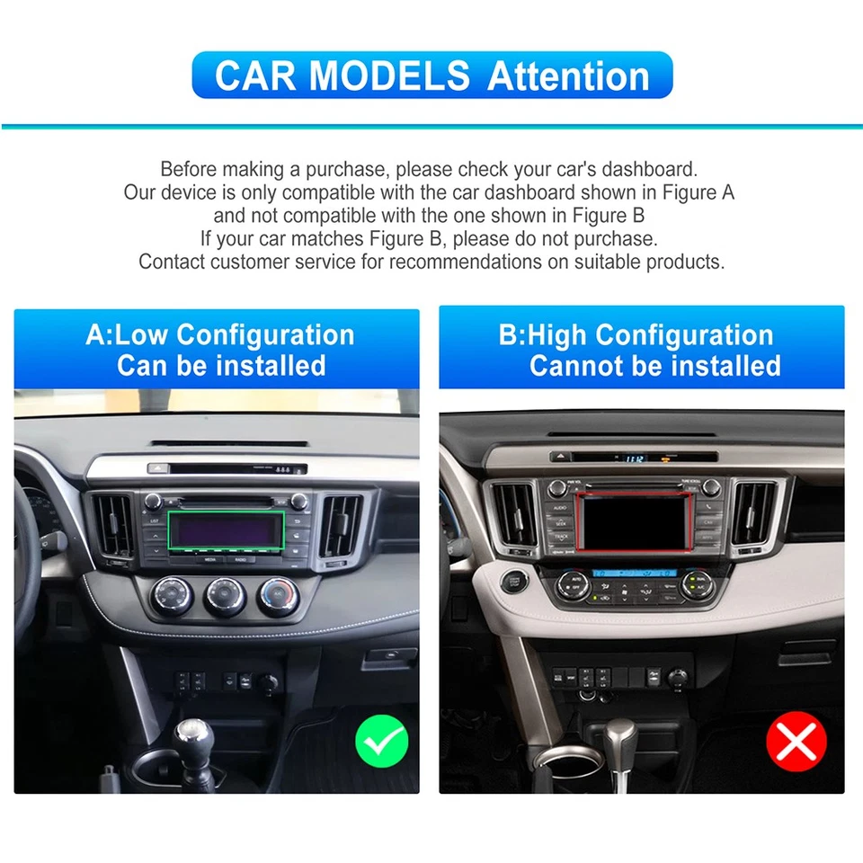 2 + 64G для Toyota RAV4 2013-2018 Apple Carplay GPS BT автомобиля стерео радио Android 15 - Изображение 3 из 4