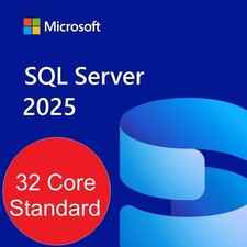 SQL Server 2025 Standard 32 Core Edition Unlimited User CALs Genuine Authentic