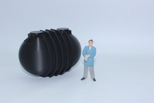 Underground Water Tank 1:22.5 Round Rainwater Cistern 10000L NEU