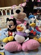 Disney Plush Mickey, Donald, Daisy Duck and Minnie Mouse