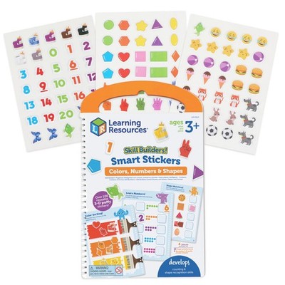 Learning Resources Skill Builders! Smart Stickers Colors, Numbers, and Shape...