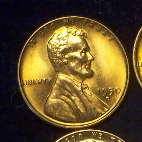 1950-D CHOICE BU - LINCOLN WHEAT CENT - NICE COLOR - GOOD DETAILS - SEE PICS!