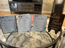 Various wedding signs / menus