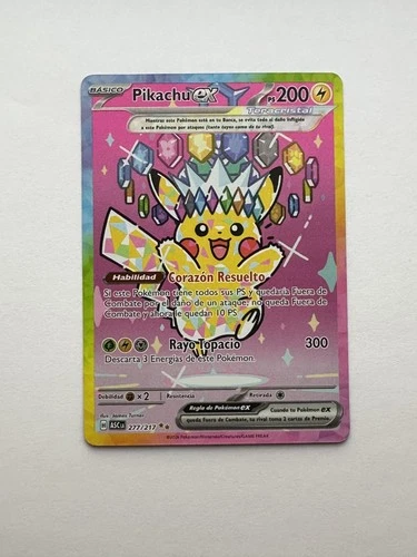 Portuguese Pikachu ex 277/217 Me: Ascended Heroes Holo SIR Near Mint