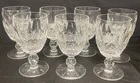 Set Of 7 Vtg Waterford Crystal Colleen Pattern 4 1/4" Short Stem Sherry Glasses