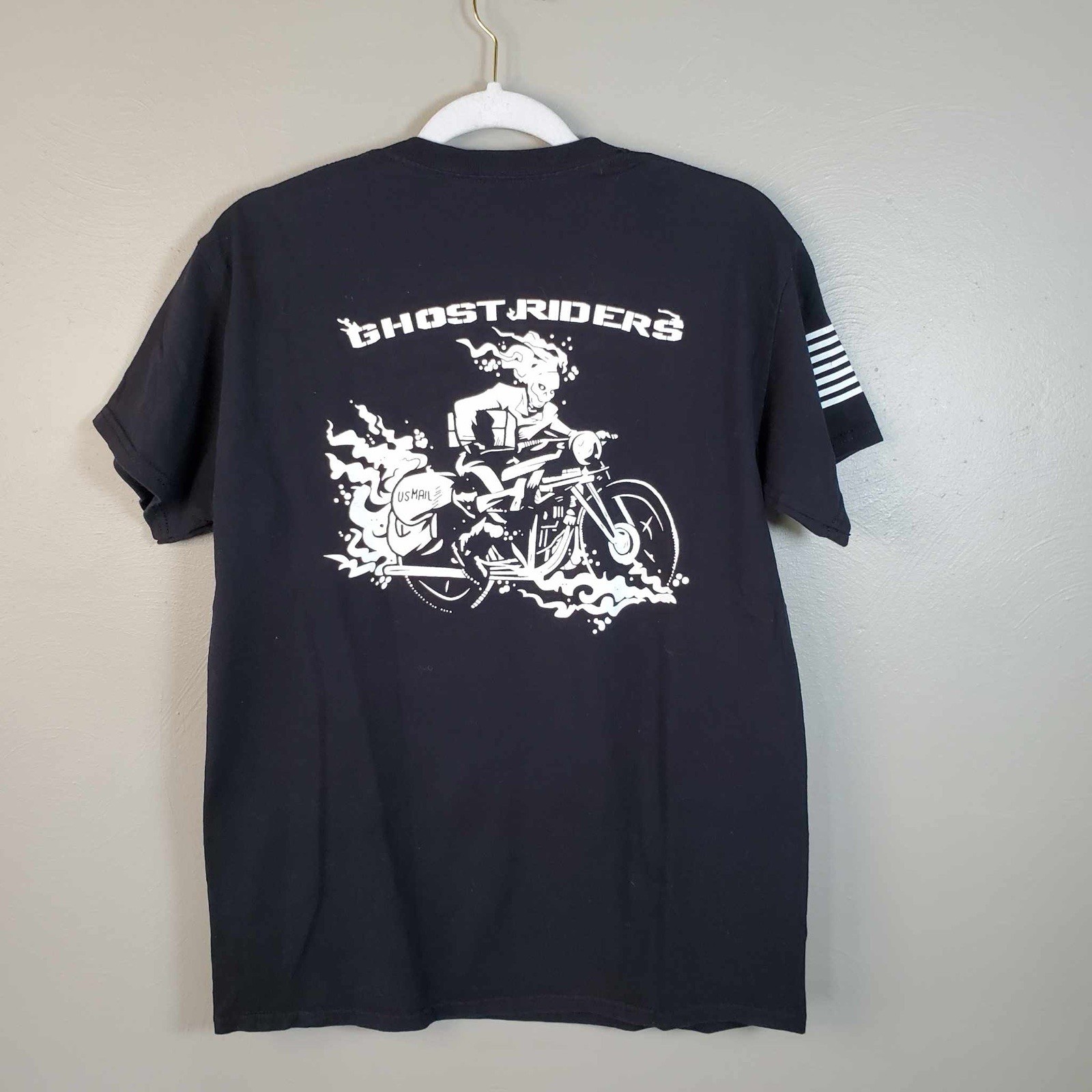 Vintage 444 HAC Ghost Riders T Shirt US Military 2nd Platoon Medium M RARE