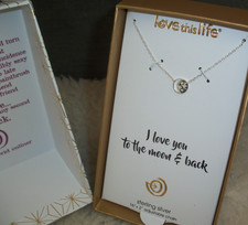 Necklace Sterling Silver I Love You To The Moon And Back Special Gift Of Love