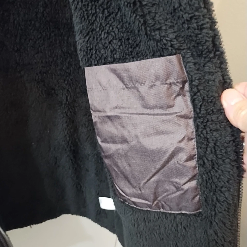 Chaqueta acolchada forrada de lana vintage resistente a la intemperie para hombre talla M Foto 4 de 4