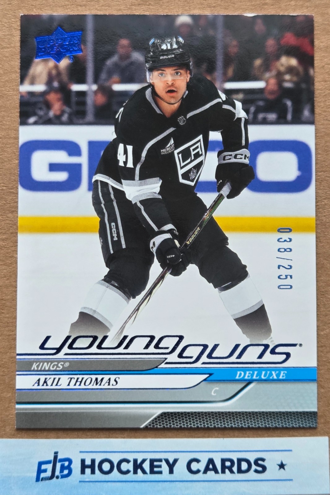 2024-2025 Upper Deck Series 1 Akil Thomas #242 Young Guns DELUXE  038/250