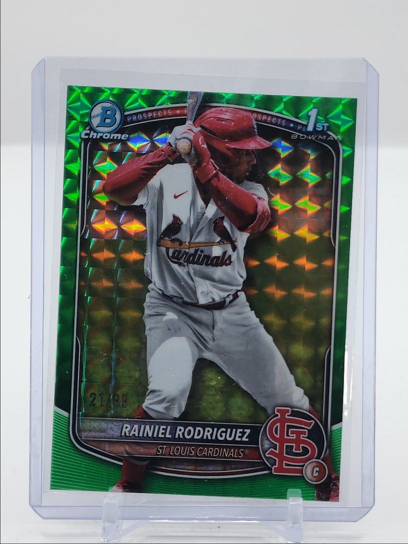 RAINIEL RODRIGUEZ 2025 BOWMAN CHROME 1ST GREEN GEOMETRIC #BCP-200 /99 Q3646