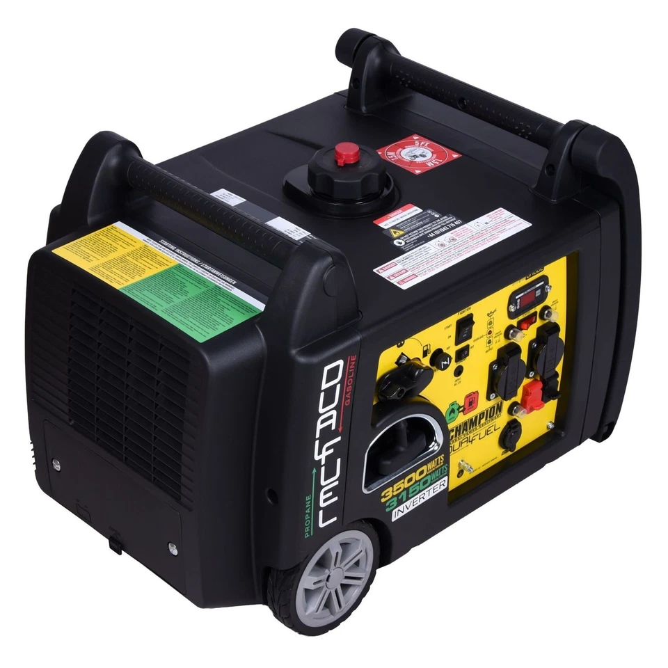 Champion 3500 Watt Dual Fuel LPG/Benzin-Generator Stromaggregat Benzin+ Gas - Bild 3 von 4