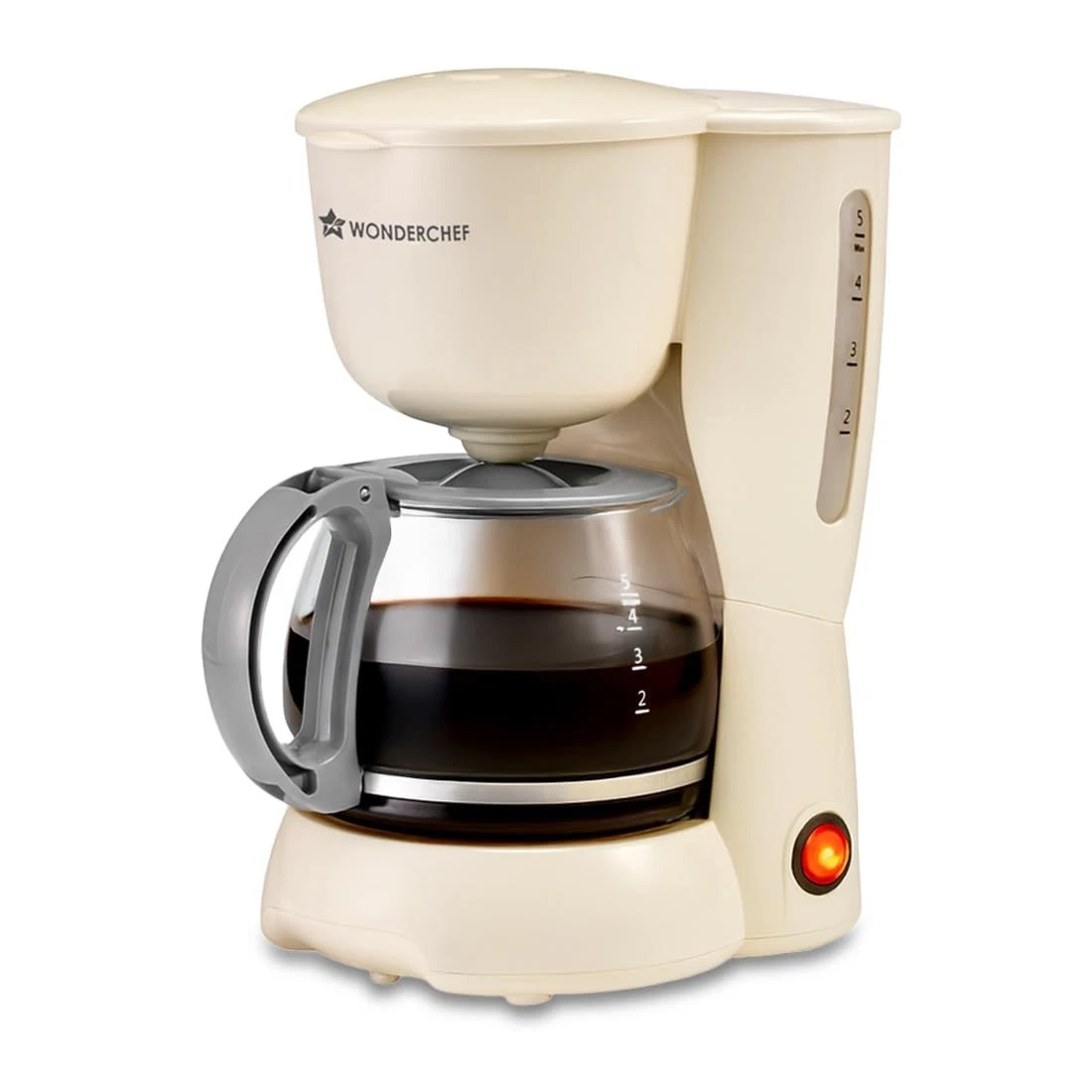 Wonderchef Swift Brew Coffee Machine for Home | 650W | Brew 6 Cups at a Time |