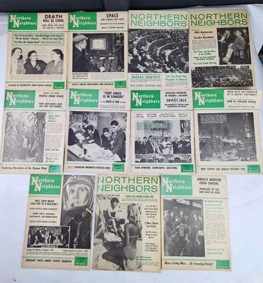 11 Northern Neighbors Magazines 1961 Lot Pro-Soviet USSR Cold War Propaganda