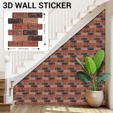 Waterproof 3D Faux Brick Wall Panels Peel and Stick, Self Adhesive Wall Panels