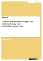 Anonymous | Chancen Und Herausforderungen Der Implementierung Eines...