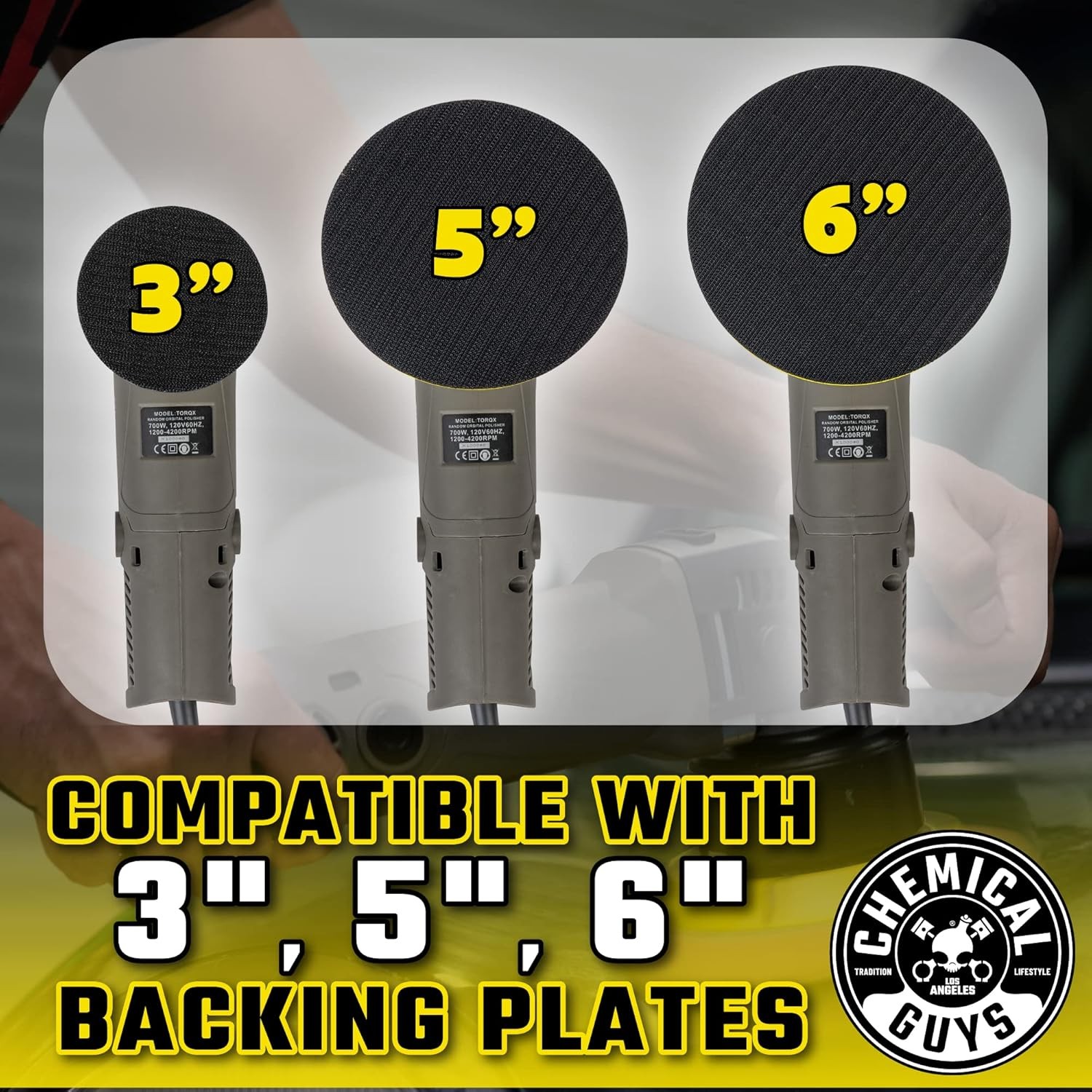 TORQX Random Orbital Polisher, Pads, Polishes, and Compounds Kit - Safe for Cars