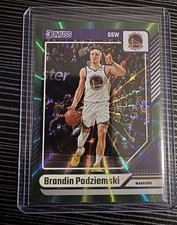 2023-24 Donruss - Rated Rookie Brandin Podziemski #22 Holo Green Laser (RC)