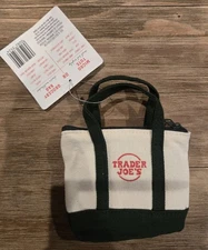 Trader Joe’s Micro Canvas GREEN Tote 1-piece NEW 2025 LIMITED