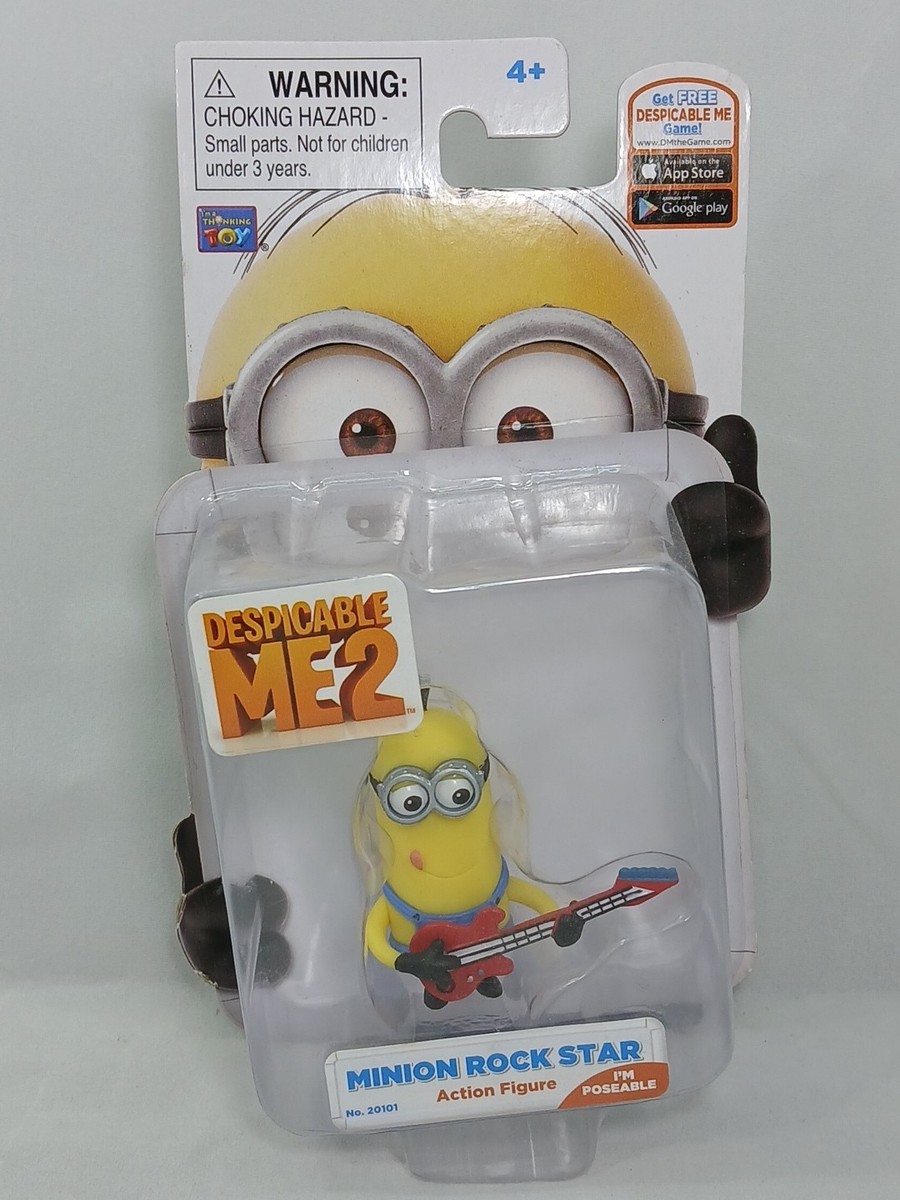 Despicable Me 2 MINION ROCK STAR Mini Poseable Action Figure