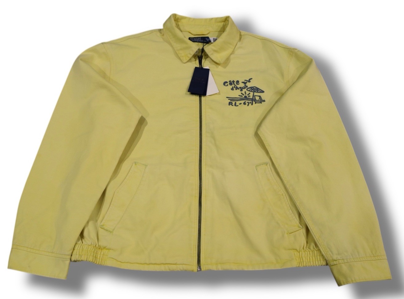 VERY RARE! NWT! POLO RALPH LAUREN COTE D'AZUR MENS XL YELLOW HARRINGTON JACKET